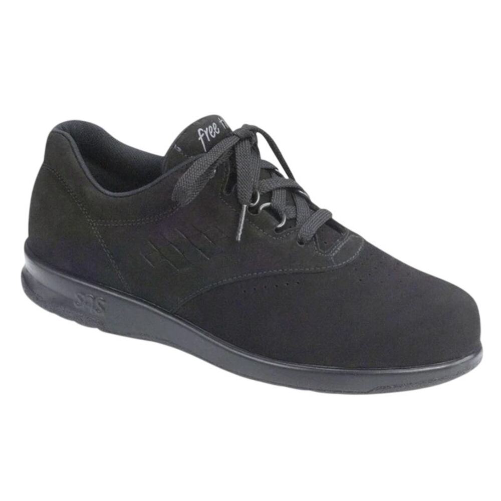 SAS Free Time Comfort Walking Shoe in Charcoal, Size 8